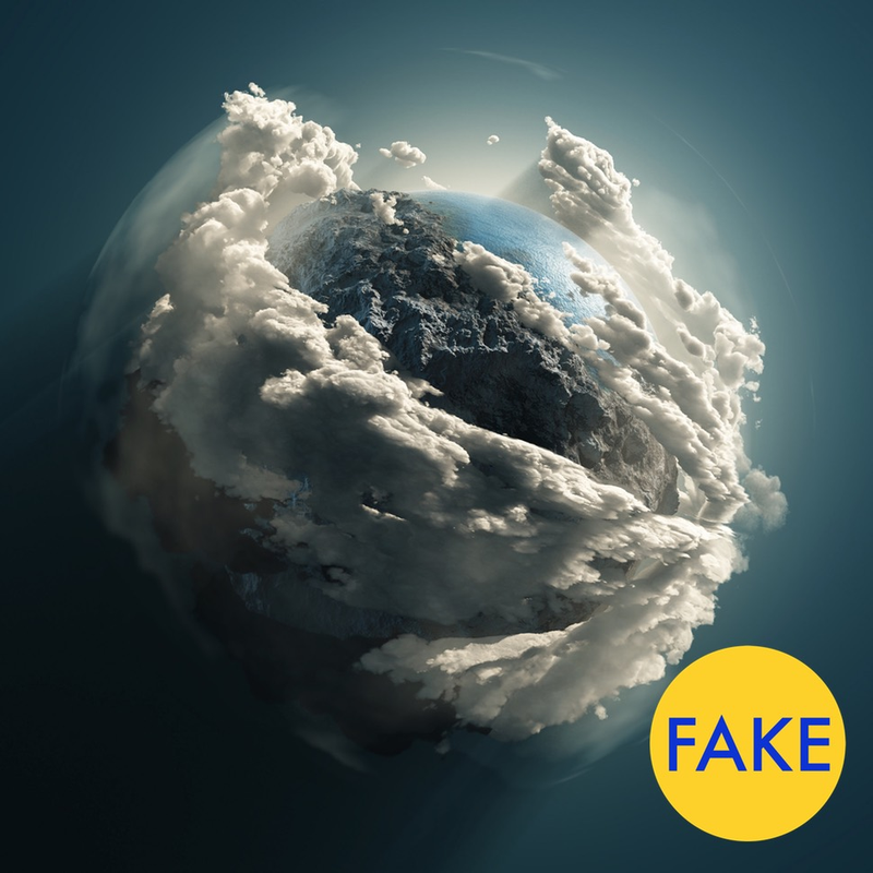 Illustration for article titled This Photo of Earth From the Hubble Telescope is Totally Fake